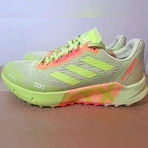 Womens Adidas Terrex Agravic Flow 2 GTX GORETEX sz 8 H03383 Trail Running Shoe